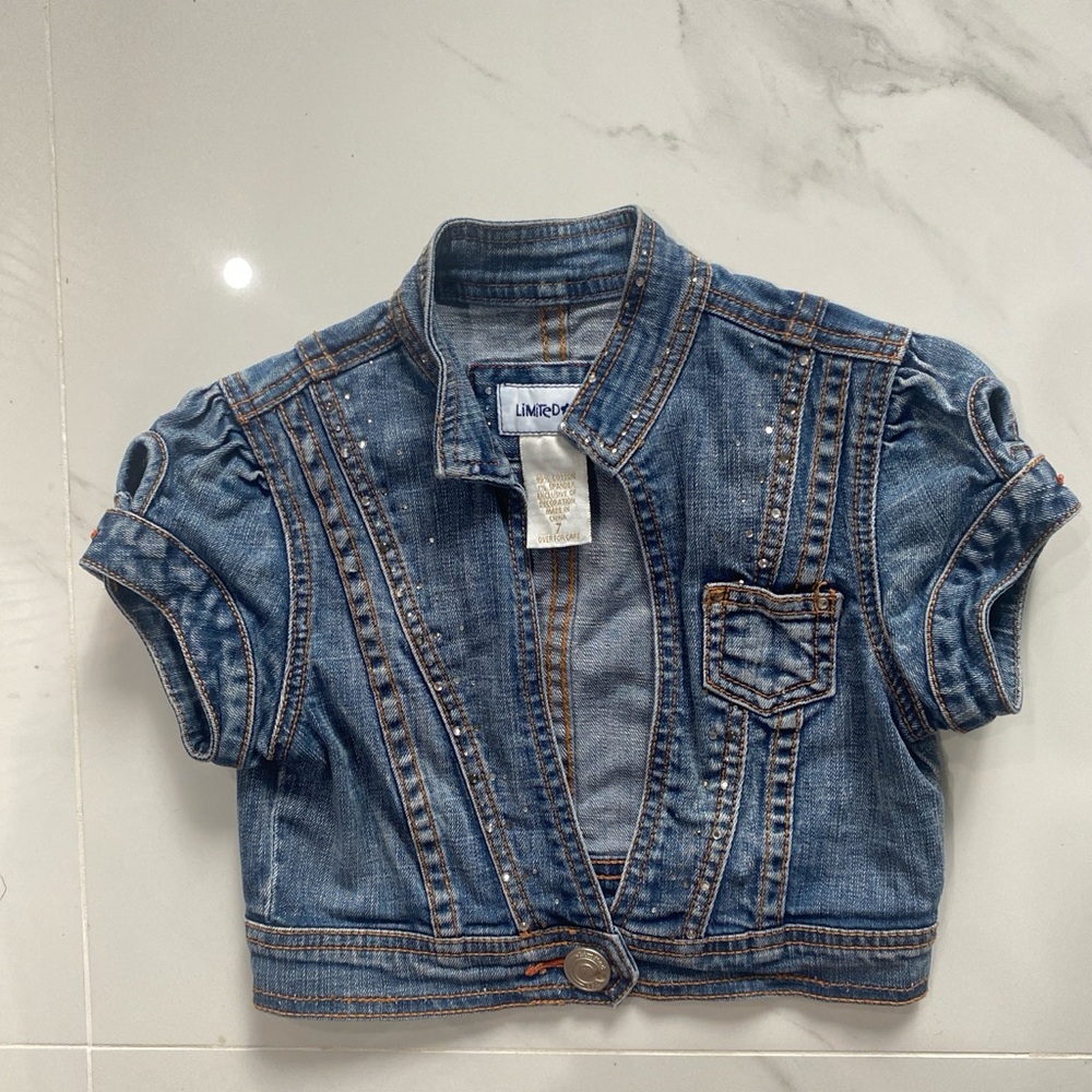 Vintage Limited Too Kids Blue Denim Jacket